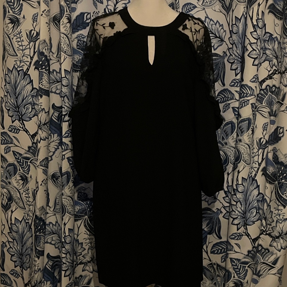 CeCe Little Black Dress with Lace detail.